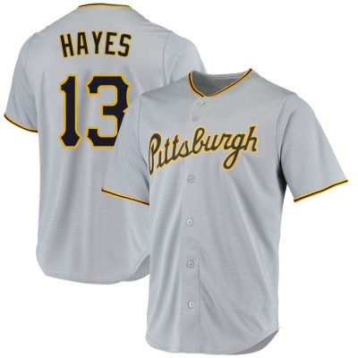 Youth Ke'Bryan Hayes Pittsburgh Pirates Replica Gray Road Jersey