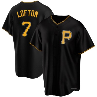 Youth Kenny Lofton Pittsburgh Pirates Replica Black Alternate Jersey