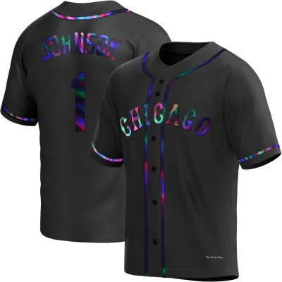 Youth Lance Johnson Chicago White Sox Replica Black Holographic Alternate Jersey