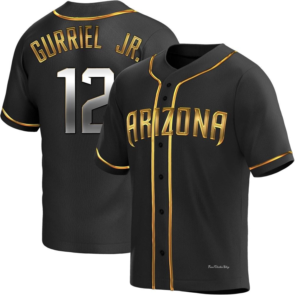 Youth Lourdes Gurriel Jr. Arizona Diamondbacks Replica Black Golden Alternate Jersey