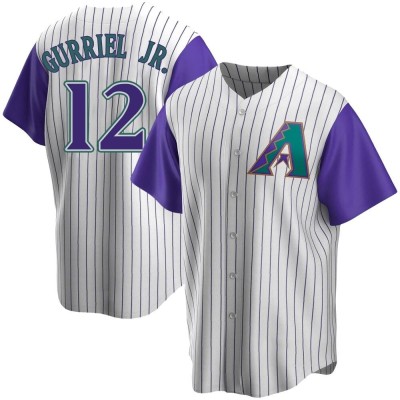 Youth Lourdes Gurriel Jr. Arizona Diamondbacks Replica Cream/Purple Alternate Cooperstown Collection Jersey