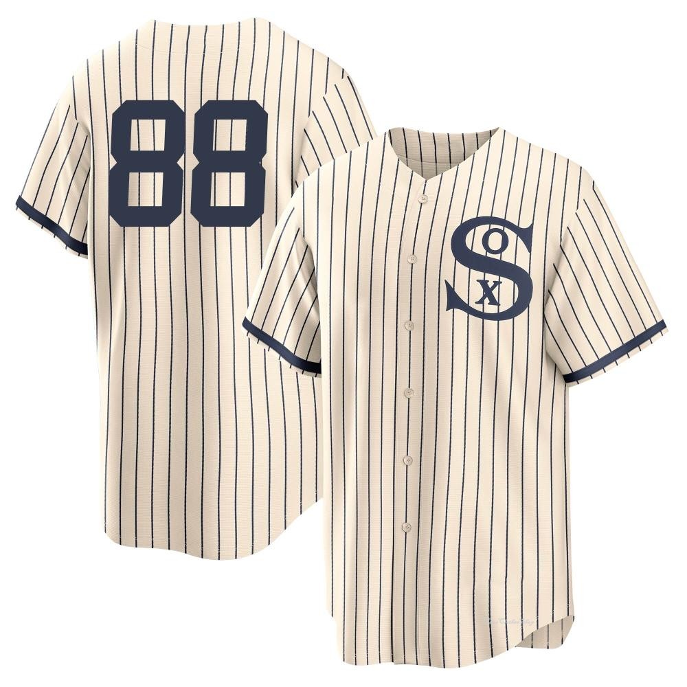 Youth Luis Robert Jr. Chicago White Sox Replica Cream 2021 Field of Dreams Jersey