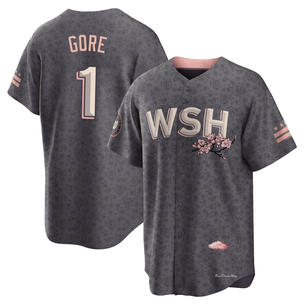 Youth MacKenzie Gore Washington Nationals Replica Gray 2022 City Connect Jersey