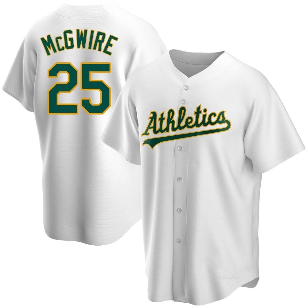 Youth Mark McGwire Oakland Athletics Replica White Home Jersey