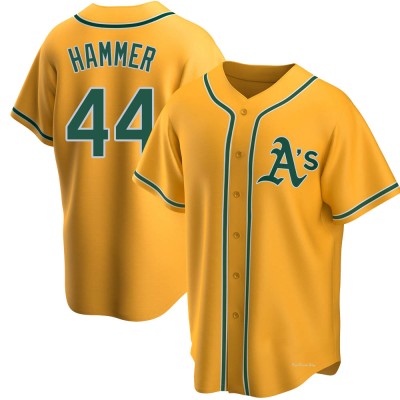 Youth Mc Hammer Oakland Athletics Replica Gold Alternate Jersey