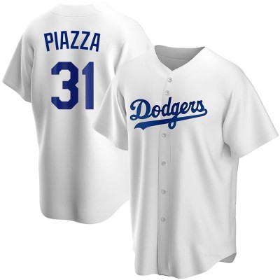 Youth Mike Piazza Los Angeles Dodgers Replica White Home Jersey