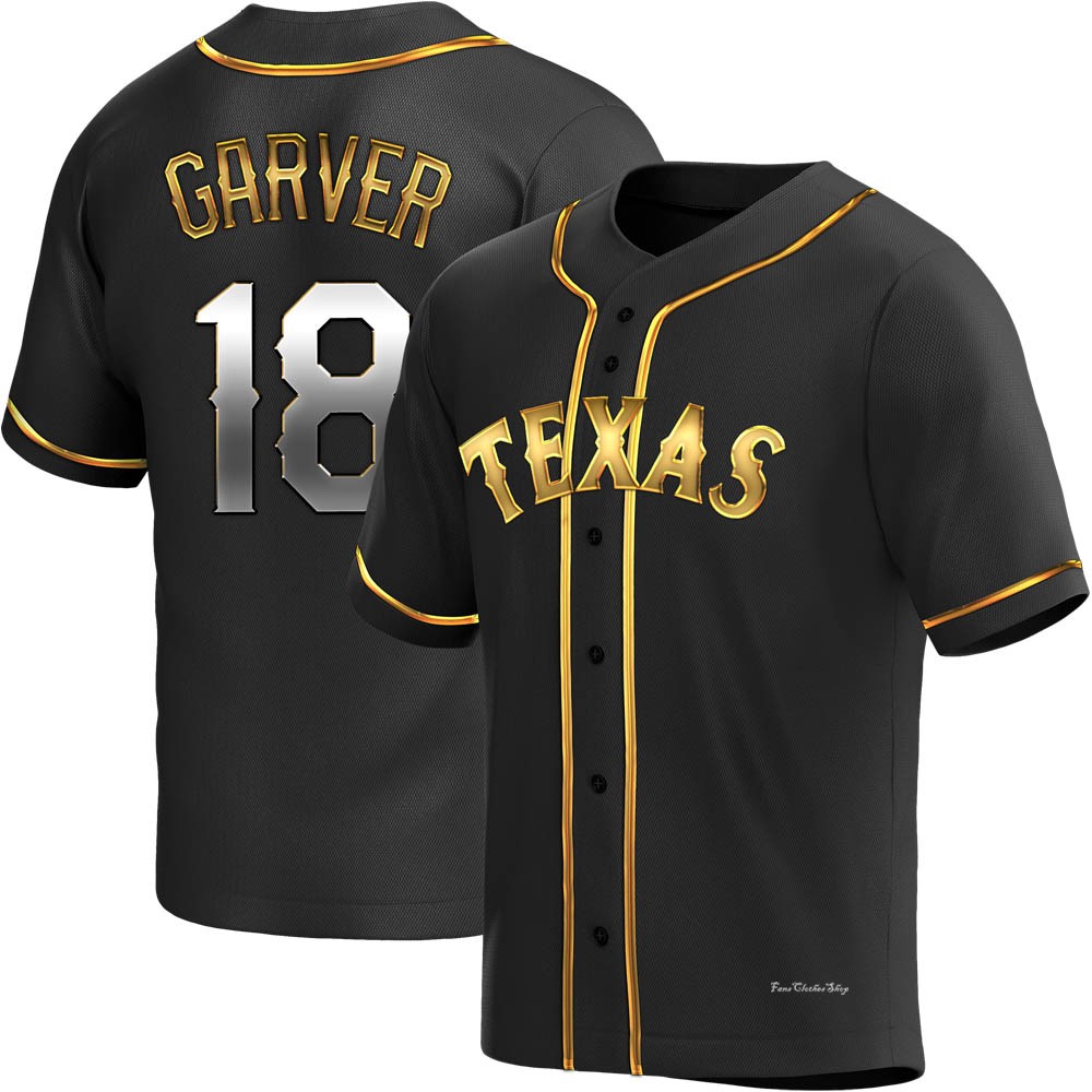Youth Mitch Garver Texas Rangers Replica Black Golden Alternate Jersey