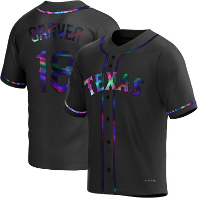 Youth Mitch Garver Texas Rangers Replica Black Holographic Alternate Jersey