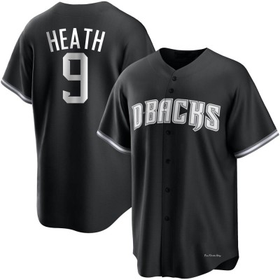 Youth Nick Heath Arizona Diamondbacks Replica Black/White Jersey