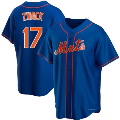 Youth Nick Zwack New York Mets Replica Royal Alternate Jersey