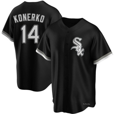 Youth Paul Konerko Chicago White Sox Replica Black Alternate Jersey