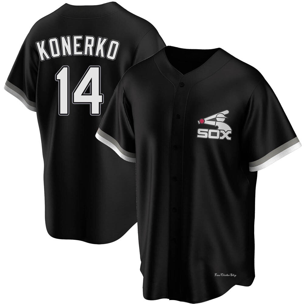 Youth Paul Konerko Chicago White Sox Replica Black Spring Training Jersey