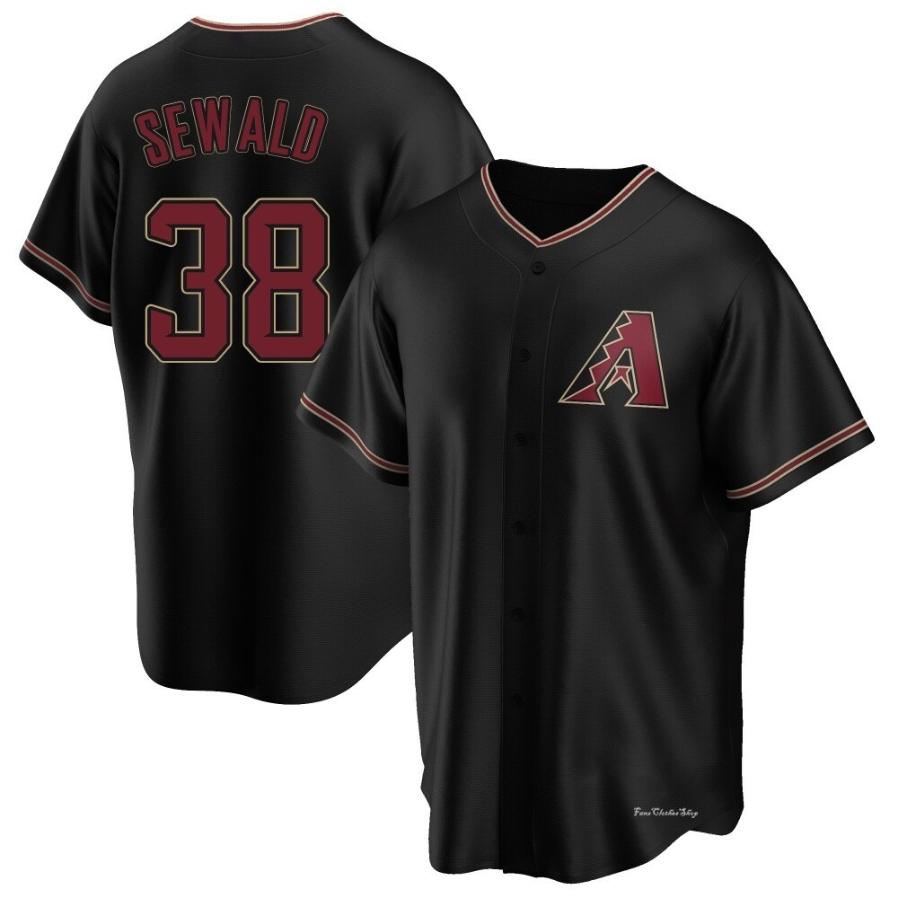 Youth Paul Sewald Arizona Diamondbacks Replica Black Alternate Jersey