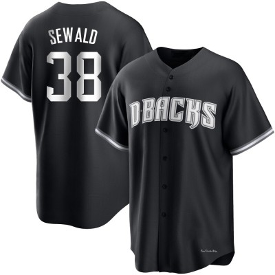 Youth Paul Sewald Arizona Diamondbacks Replica Black/White Jersey