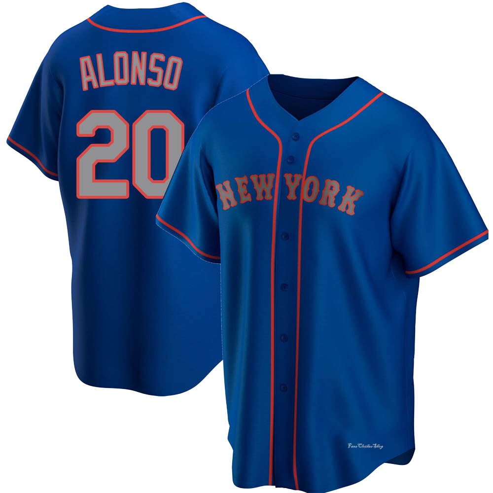 Youth Pete Alonso New York Mets Replica Royal Alternate Road Jersey