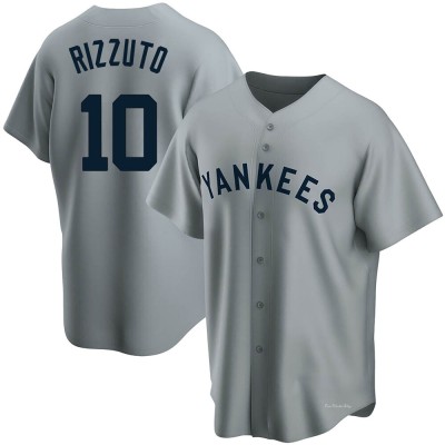 Youth Phil Rizzuto New York Yankees Replica Gray Road Cooperstown Collection Jersey