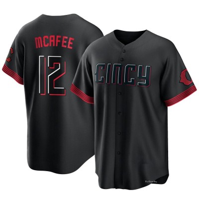 Youth Quincy Mcafee Cincinnati Reds Replica Black 2023 City Connect Jersey