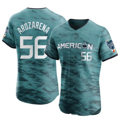 Youth Randy Arozarena Tampa Bay Rays Elite Teal American League Game Vapor Premier 2023 All-Star Jersey