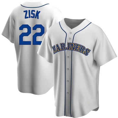 Youth Richie Zisk Seattle Mariners Replica White Home Cooperstown Collection Jersey
