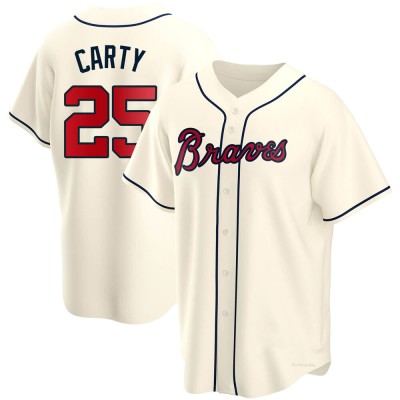 Youth Rico Carty Atlanta Braves Replica Cream Alternate Jersey