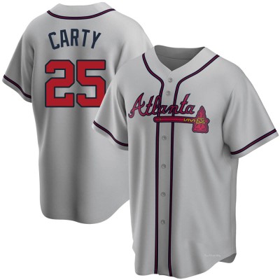 Youth Rico Carty Atlanta Braves Replica Gray Road Jersey