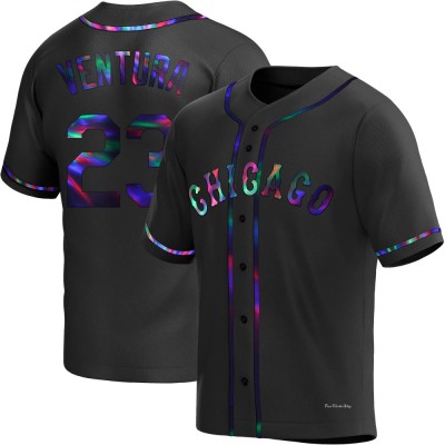 Youth Robin Ventura Chicago White Sox Replica Black Holographic Alternate Jersey