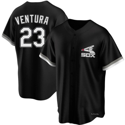 Youth Robin Ventura Chicago White Sox Replica Black Spring Training Jersey