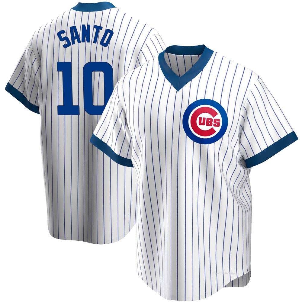 Youth Ron Santo Chicago Cubs Replica White Home Cooperstown Collection Jersey