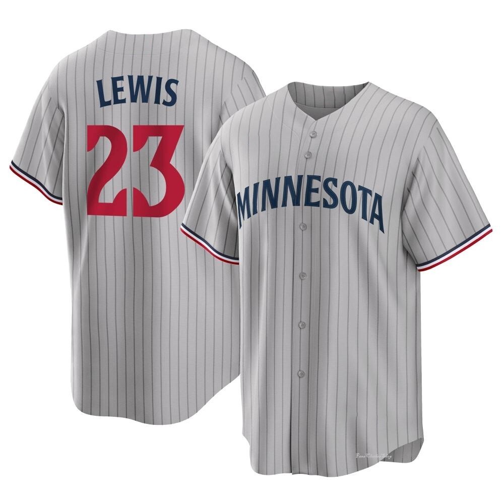 Youth Royce Lewis Minnesota Twins Replica Gray Road Jersey - Fans