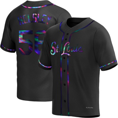 Youth Ryan Helsley St. Louis Cardinals Replica Black Holographic Alternate Jersey