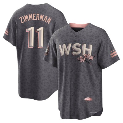 Youth Ryan Zimmerman Washington Nationals Replica Gray 2022 City Connect Jersey