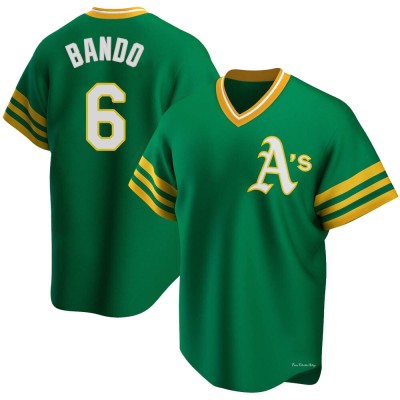 Youth Sal Bando Oakland Athletics Replica Green R Kelly Road Cooperstown Collection Jersey