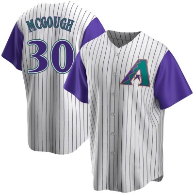 Youth Scott McGough Arizona Diamondbacks Replica Cream/Purple Alternate Cooperstown Collection Jersey