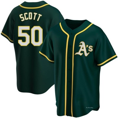 Youth Tayler Scott Oakland Athletics Replica Green Alternate Jersey