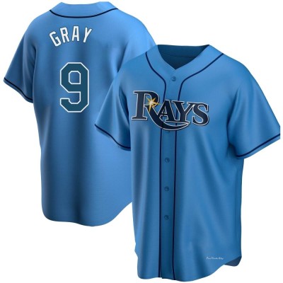 Youth Tristan Gray Tampa Bay Rays Replica Light Blue Alternate Jersey