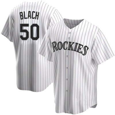 Youth Ty Blach Colorado Rockies Replica White Home Jersey