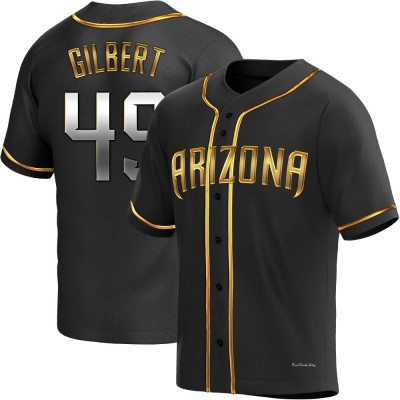 Youth Tyler Gilbert Arizona Diamondbacks Replica Black Golden Alternate Jersey
