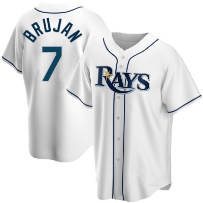Youth Vidal Brujan Tampa Bay Rays Replica White Home Jersey