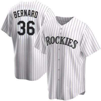 Youth Wynton Bernard Colorado Rockies Replica White Home Jersey