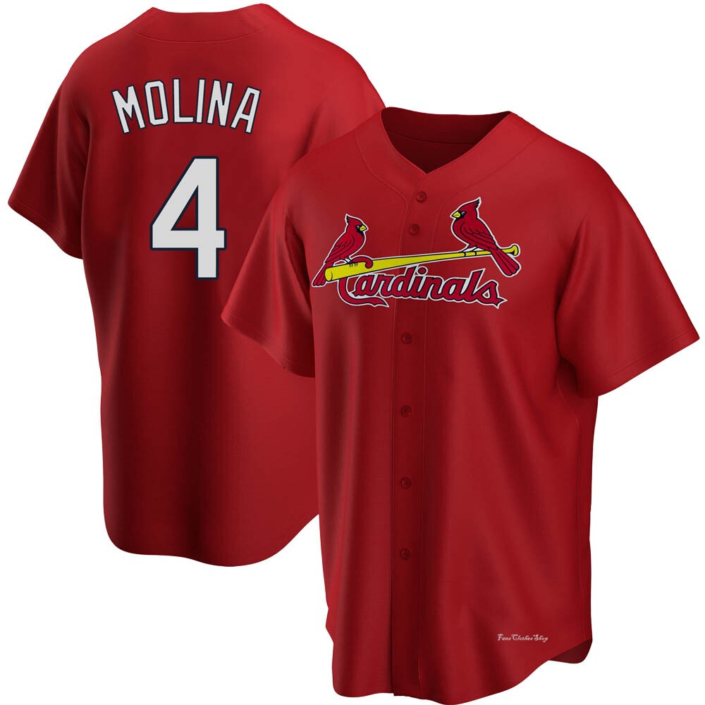 Youth Yadier Molina St. Louis Cardinals Replica Red Alternate Jersey