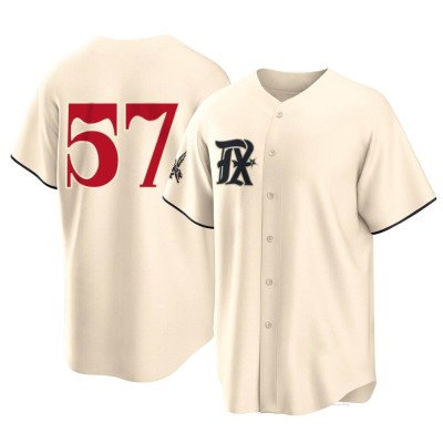 Youth Yerry Rodriguez Texas Rangers Replica Cream 2023 City Connect Jersey